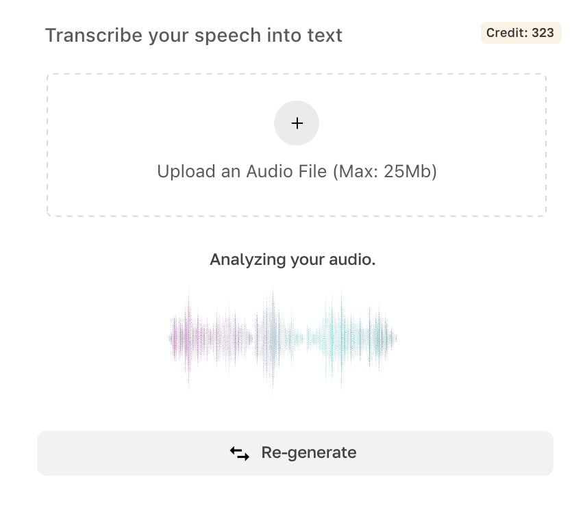 Upload | Analyze | Speak